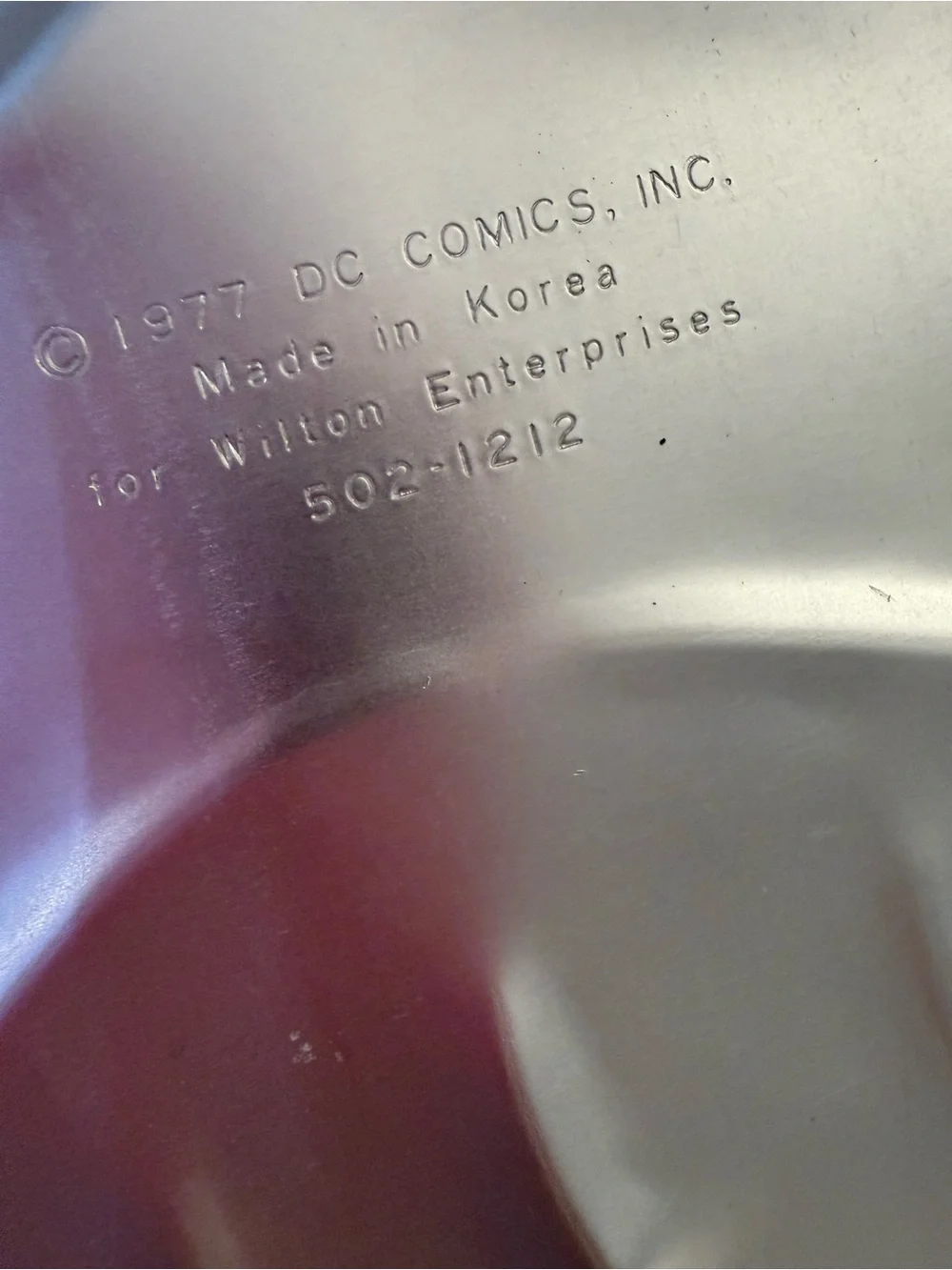 Vintage 1977 DC Wilton cake Pan DC comics